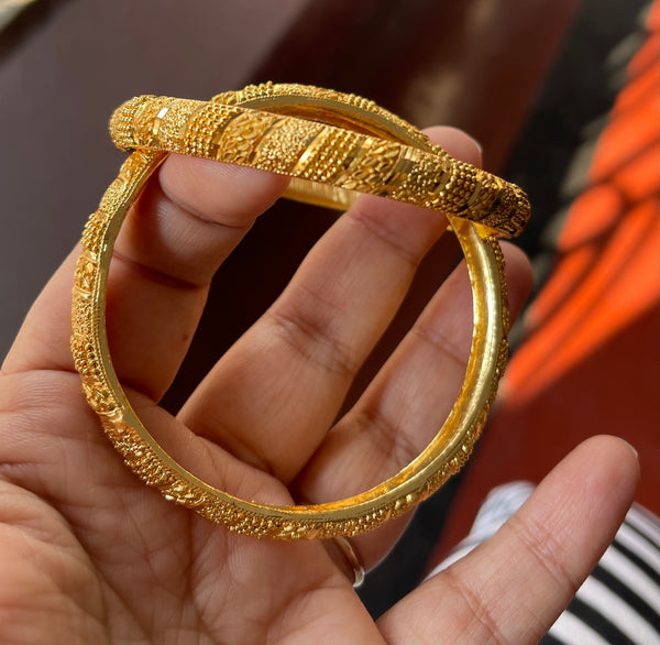 Gold Plated Meenakari Citi Gold Bangles