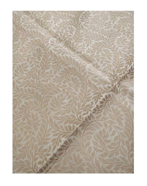 Cream Off White Cotton Silk Banarasi Resham Saree