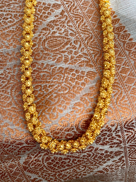 Citigold Goldplated Long Filigree Necklace