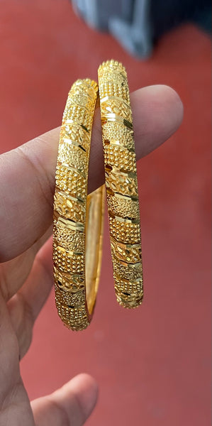 Gold Plated Meenakari Citi Gold Bangles
