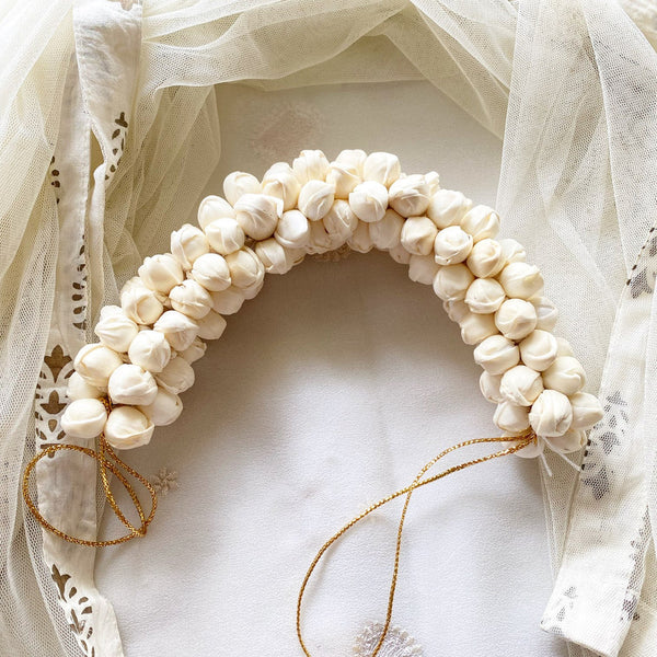 Indian Hair Accessory Indian Gajra-Bun Decoration-Indian Bridal Wedding Hair Accessory-Artificial Flowers for Hair