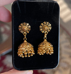 Citigold Goldplated Jhumka Earrings