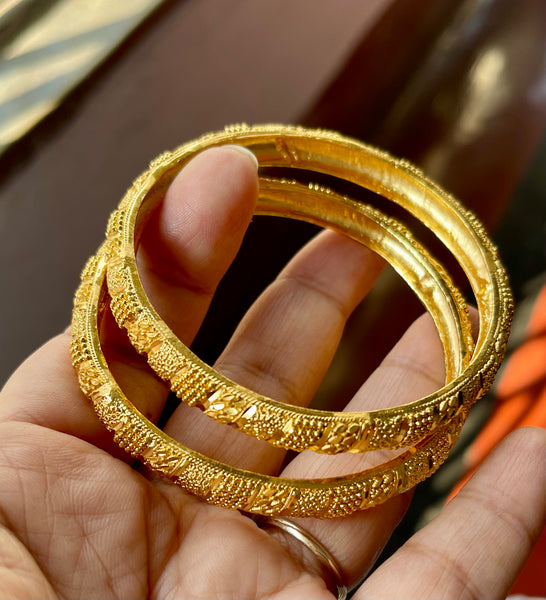 Gold Plated Meenakari Citi Gold Bangles
