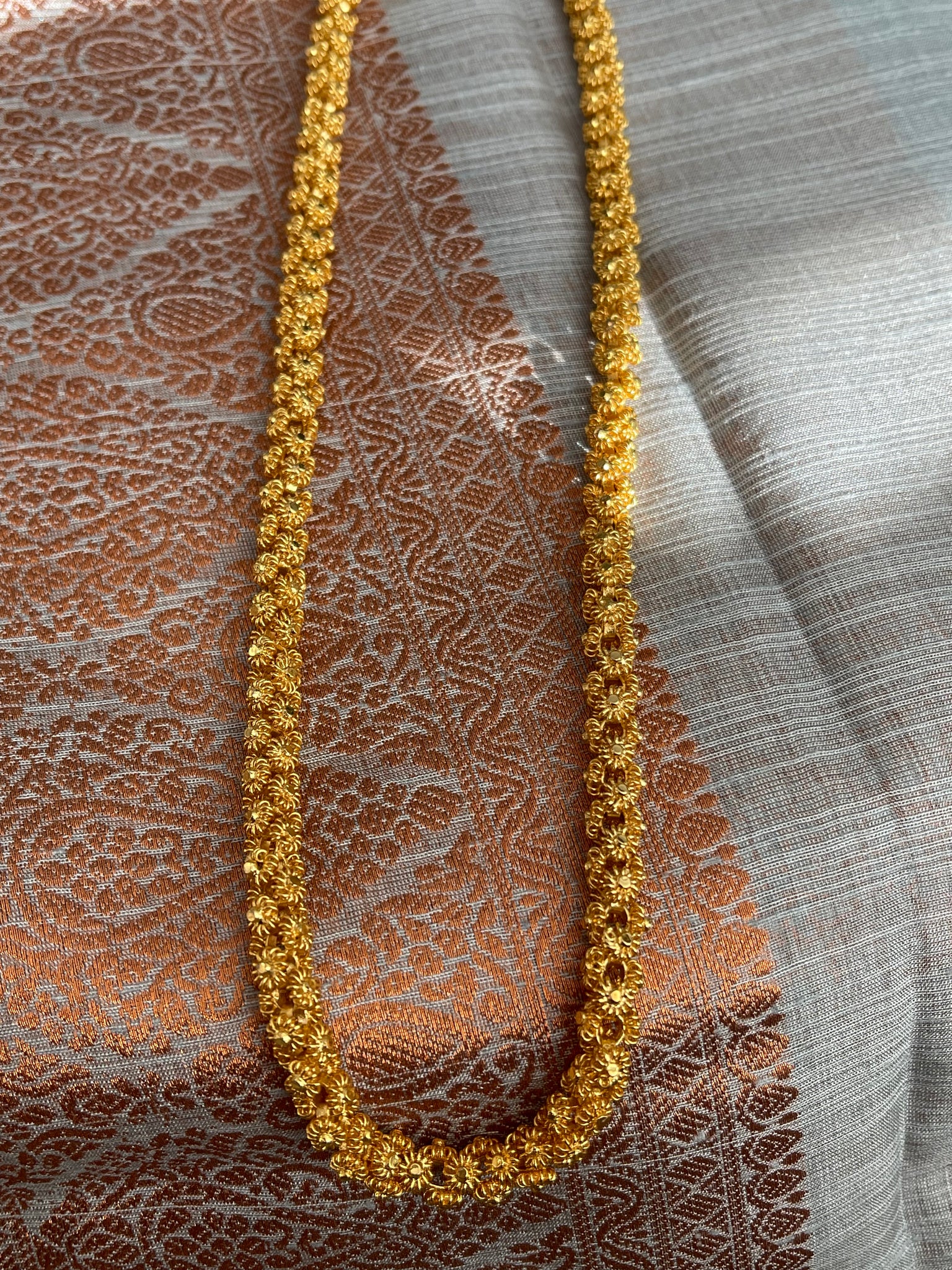 Citigold Goldplated Long Filigree Necklace ShopBollyWear.Com