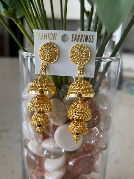 Citigold Goldplated Jhumka Earrings