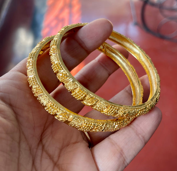Gold Plated Meenakari Citi Gold Bangles