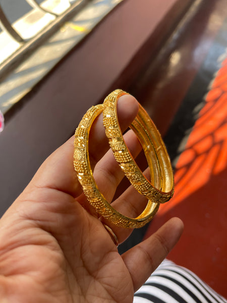 Gold Plated Meenakari Citi Gold Bangles