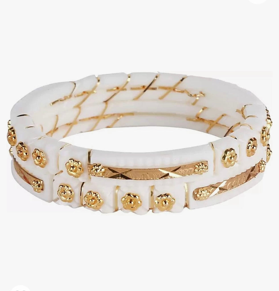 Buy Bovzen- Gold Plated Acrylic Shakha Pola Bangle Set Pack of 4 ( Size  2-4) Online at Best Prices in India - JioMart.