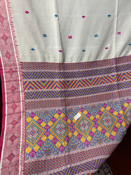 Assam Handwoven Dongria Khadi Cotton Saree