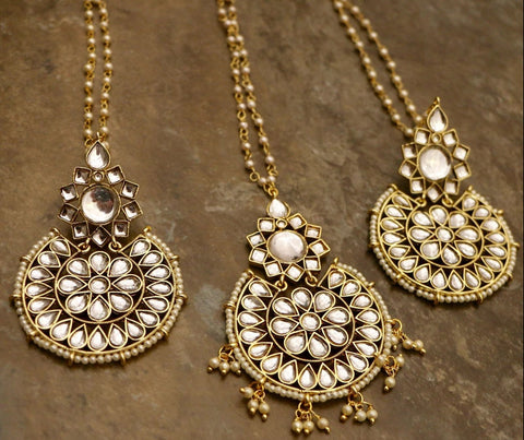 Beautiful Maang Ka Tika with Earrings