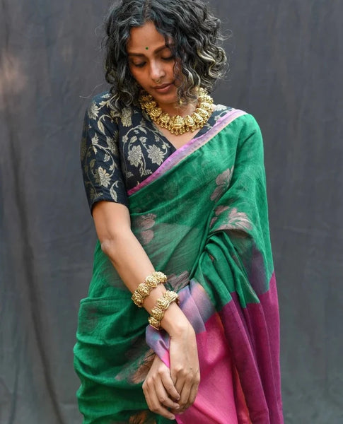 Readymade Gorgeous Black Silk Blouse With Sophisticated V-neck Design