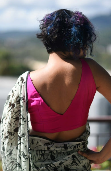 Rose Pink Sleeveless Blouse