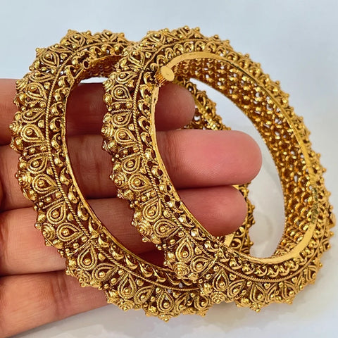 Gold Kada Openable Bridal Indian Wedding Bangles