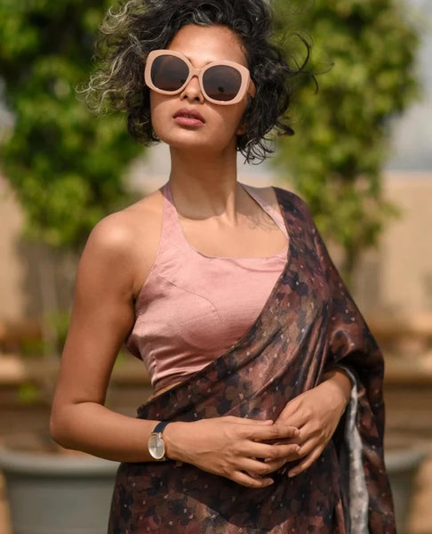 Readymade Gorgeous Reversible Rose Gold & White Blouse