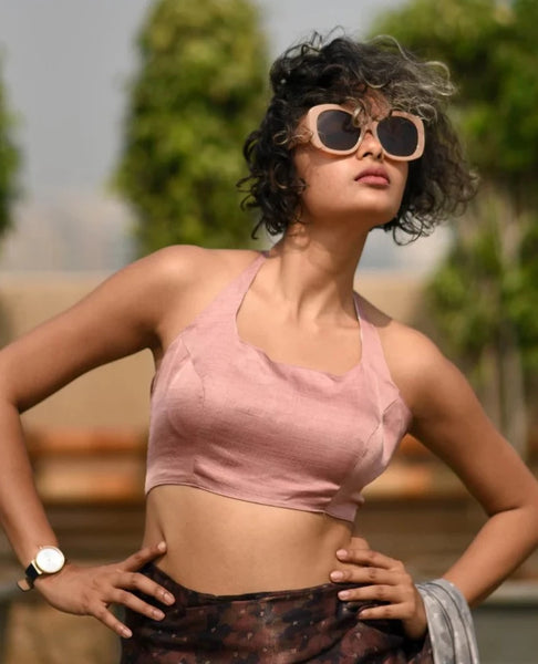 Readymade Gorgeous Reversible Rose Gold & White Blouse