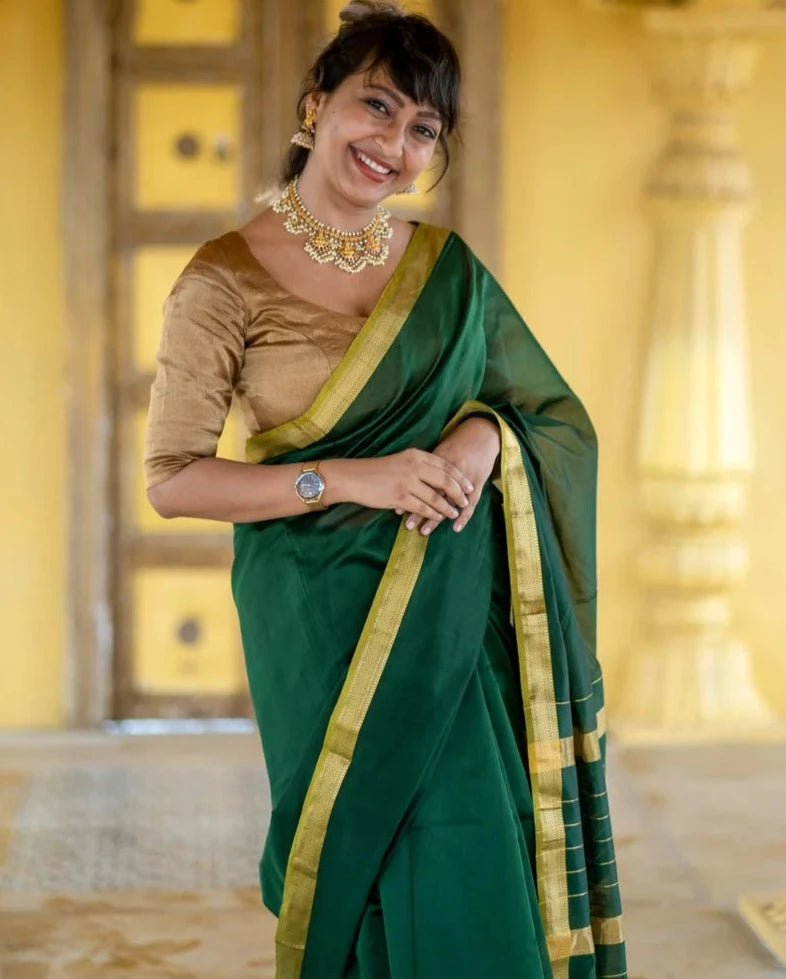 Readymade Golden Handloom Chanderi Silk Blouse