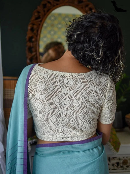 Readymade Elegant White Cotton Blouse